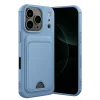 Mey İthalat®   iPhone 17 Pro Kelvin Kartvizitli Silikon - Mavi