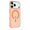 Mey İthalat®   iPhone 17 Pro Kılıf Pc Real Magsafe Kapak - Turuncu