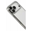 Mey İthalat®   iPhone 17 Pro  Lensli Silikon - Gümüş