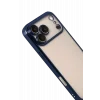 Mey İthalat®   iPhone 17 Pro  Lensli Silikon - Lacivert