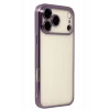 Mey İthalat®   iPhone 17 Pro  Lensli Silikon - Mor