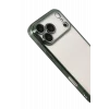 Mey İthalat®   iPhone 17 Pro  Lensli Silikon - Yeşil