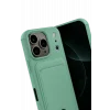 Mey İthalat®   iPhone 17 Pro Max Kelvin Kartvizitli Silikon - Açık Yeşil