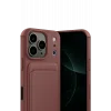 Mey İthalat®   iPhone 17 Pro Max Kelvin Kartvizitli Silikon - Bordo