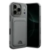 Mey İthalat®   iPhone 17 Pro Max Kelvin Kartvizitli Silikon - Gri