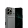 Mey İthalat®   iPhone 17 Pro Max Kelvin Kartvizitli Silikon - Gri