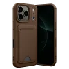Mey İthalat®   iPhone 17 Pro Max Kelvin Kartvizitli Silikon - Kahverengi