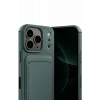 Mey İthalat®   iPhone 17 Pro Max Kelvin Kartvizitli Silikon - Koyu Yeşil