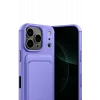 Mey İthalat®   iPhone 17 Pro Max Kelvin Kartvizitli Silikon - Lila
