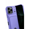 Mey İthalat®   iPhone 17 Pro Max Kelvin Kartvizitli Silikon - Lila