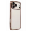 Mey İthalat®   iPhone 17 Pro Max  Lensli Silikon - Çöl Titanyum