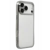 Mey İthalat®   iPhone 17 Pro Max  Lensli Silikon - Gümüş
