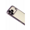 Mey İthalat®   iPhone 17 Pro Max  Lensli Silikon - Mor