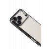 Mey İthalat®   iPhone 17 Pro Max  Lensli Silikon - Siyah