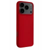 Mey İthalat®   iPhone 17 Pro Max Nano içi Kadife Silikon - Kırmızı