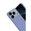 Mey İthalat®   iPhone 17 Pro Max Nano içi Kadife Silikon - Lila