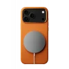 Mey İthalat®   iPhone 17 Pro Max Wonder Deri Magsafe Kapak - Turuncu