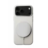 Mey İthalat®   iPhone 17 Pro Wonder Deri Magsafe Kapak - Beyaz