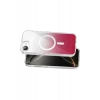 Mey İthalat®   iPhone 17E Sora Simli Magsafe Kapak - Kırmızı