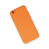 Mey İthalat®   iPhone 6 Kılıf Nano içi Kadife Silikon - Turuncu