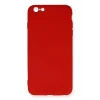 Mey İthalat®   iPhone 6 Plus Kılıf Nano içi Kadife Silikon - Kırmızı