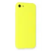Mey İthalat®   iPhone 7 Kılıf Nano içi Kadife Silikon - Sarı