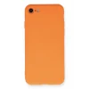 Mey İthalat®   iPhone 7 Kılıf Nano içi Kadife Silikon - Turuncu