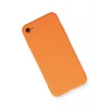 Mey İthalat®   iPhone 7 Kılıf Nano içi Kadife Silikon - Turuncu