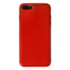 Mey İthalat®   iPhone 7 Plus Kılıf Coco Deri Silikon Kapak - Kırmızı