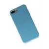 Mey İthalat®   iPhone 7 Plus Kılıf Nano içi Kadife Silikon - Mavi