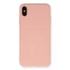 Mey İthalat®   iPhone X Kılıf Nano içi Kadife Silikon - Pudra