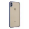 Mey İthalat®   iPhone XS Max Kılıf Montreal Silikon Kapak - Gri