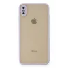 Mey İthalat®   iPhone XS Max Kılıf Montreal Silikon Kapak - Mor