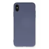 Mey İthalat®   iPhone XS Max Kılıf Nano içi Kadife Silikon - Gri