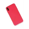 Mey İthalat®   iPhone XS Max Kılıf Nano içi Kadife Silikon - Koyu Pembe