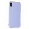 Mey İthalat®   iPhone XS Max Kılıf Nano içi Kadife Silikon - Lila