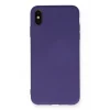 Mey İthalat®   iPhone XS Max Kılıf Nano içi Kadife Silikon - Mor