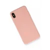 Mey İthalat®   iPhone XS Max Kılıf Nano içi Kadife Silikon - Pudra