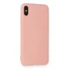 Mey İthalat®   iPhone XS Max Kılıf Nano içi Kadife Silikon - Pudra