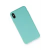 Mey İthalat®   iPhone XS Max Kılıf Nano içi Kadife Silikon - Turkuaz