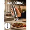Mey İthalat® Işıklı Pilli Baharat Değirmeni Taze ve Pratik Öğütme Yeni Nesil