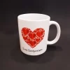 Mey İthalat®  Kalpli Seni Seviyorum Baskılı Kupa Bardak