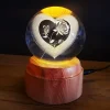 Mey İthalat® Kalpli Usbli Dönen Cam Küre
