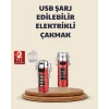 Mey İthalat® Kamp ve Outdoor İçin Çok Amaçlı Çakarlı Elektronik Çakmak