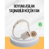 Mey İthalat® Katlanabilir Asılabilir Fan USB Şarjlı Hafif ve Sessiz Tasarım