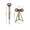 Mey İthalat® Katlanabilir Baston Tabure, Walking stick and portable stoo