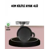 Mey İthalat® Kilitli 4 cm Tekerlek Ayak 4’lü Set Zemin Koruyucu