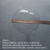 Mey İthalat® Kırmızı Simli Yuvarlak Şeffaf Balon 24 İnç