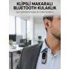 Mey İthalat® Klipsli Tasarımlı Bluetooth Kulaklık Uzun Pil Ömrü
