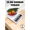 Mey İthalat® Kompakt Tasarım ve Tek Tuşla Sıfırlama Özelliğiyle Kullanımı Kolay Mutfak Tartısı